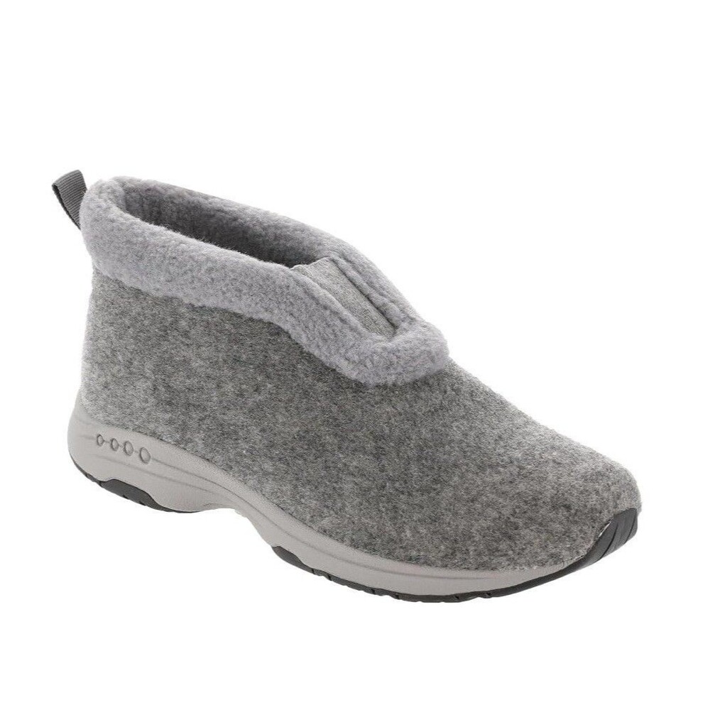 Easy Spirit Womens 9.5 W Light Gray Treepose Lined Ankle Booties NIB PI3